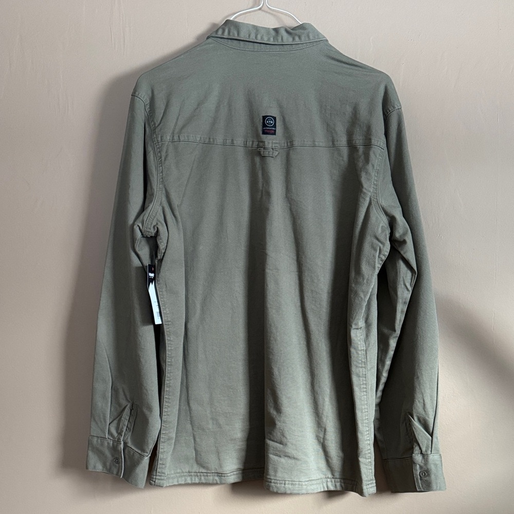 Wrangler Men's Sage Green Shirt Jacket - Picture 4 of 4
